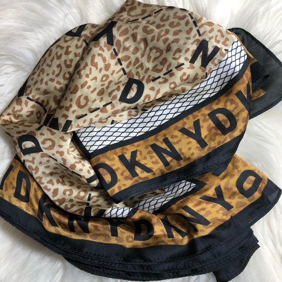 DKNY Multi Printed Scarf - NWOT - Picture 9 of 11